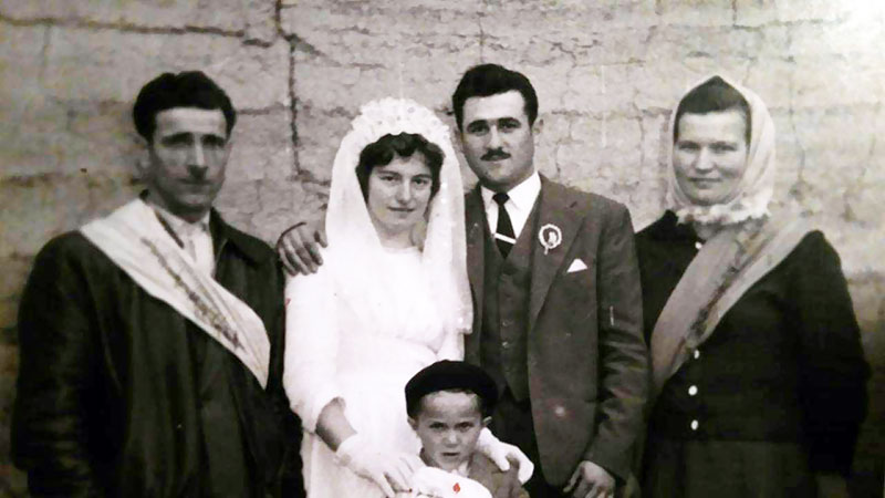 Krstić Nikola i Živančević Anđa, fotografija sa venčanja