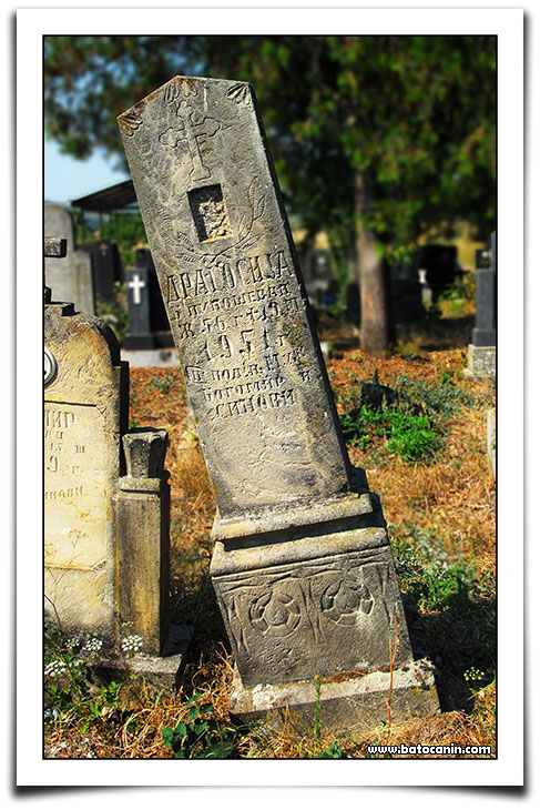 0470 Nadgrobni spomenik Punoševac Dragosije na seoskom groblju u Donjem Ribniku